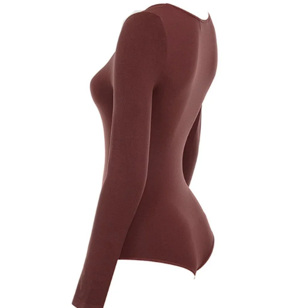 House of CB 'Rosella' Seamless Knit Scoop Neck Stretch Bodysuit - Picture 6 of 8